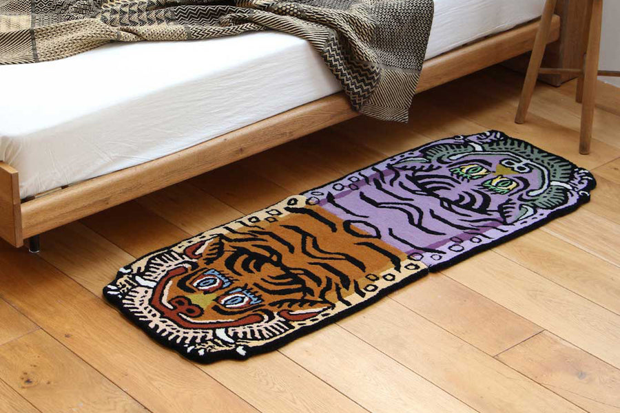 Tibetan Tiger Doormat [Violet] Textiles [Homeware] DETAIL Inc.    Deadstock General Store, Manchester