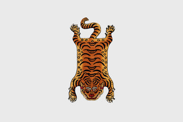 Tibetan Tiger Rug [02] Textiles [Homeware] DETAIL Inc. Small [60cm x 100cm]   Deadstock General Store, Manchester
