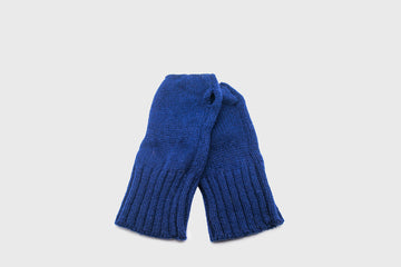Lambswool Fingerless Mittens [Navy] Hats, Scarves & Gloves [Accessories] Highland 2000    Deadstock General Store, Manchester