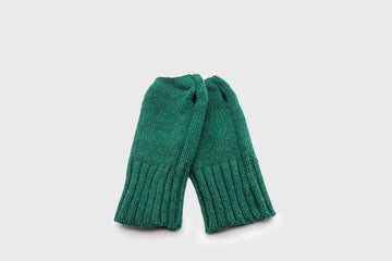 Lambswool Fingerless Mittens [Green] Hats, Scarves & Gloves [Accessories] Highland 2000    Deadstock General Store, Manchester