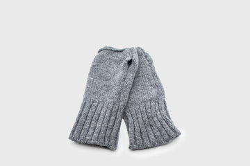 Lambswool Fingerless Mittens [Grey] Hats, Scarves & Gloves [Accessories] Highland 2000    Deadstock General Store, Manchester