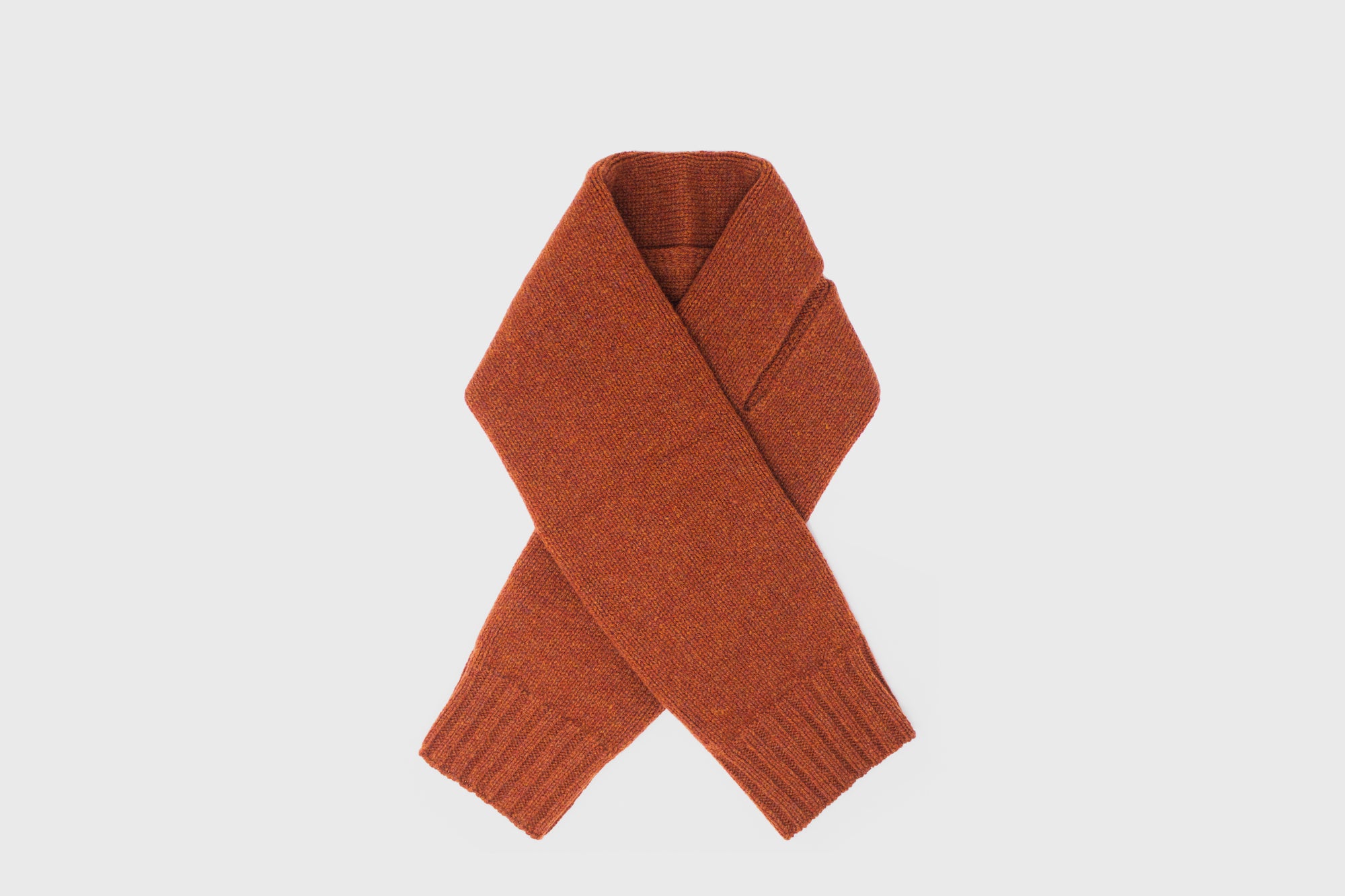 Lambswool Sweater Scarf [Orange]