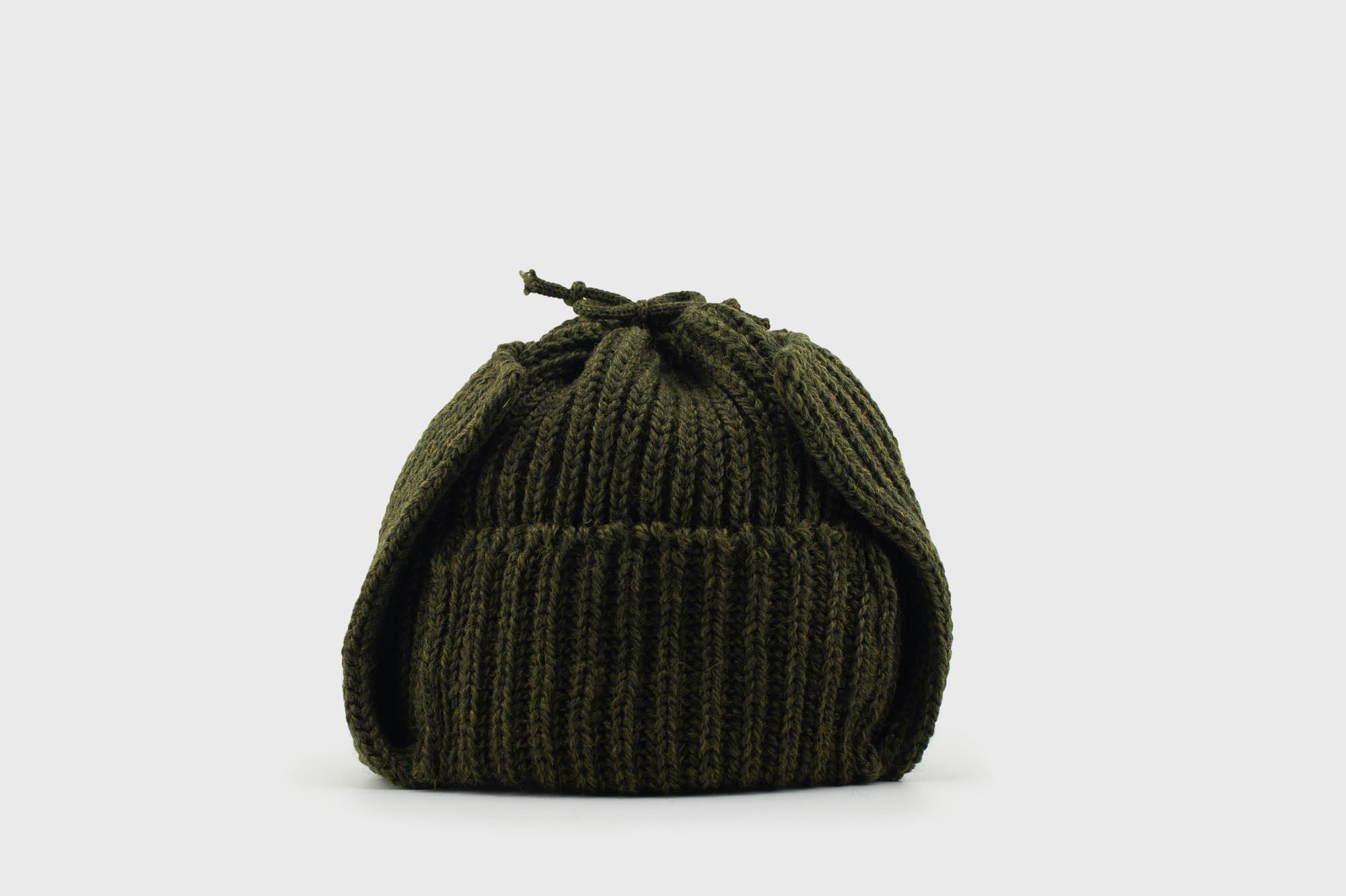 Khaki Merino Wool Flight Cap | Highland 2000