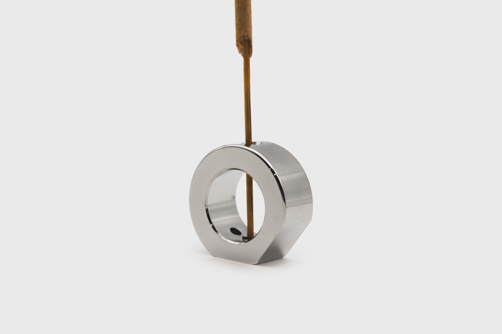 CANDY DESIGN & WORKS - Nickel 'Smoke Ring' Incense Holder - BindleStore.