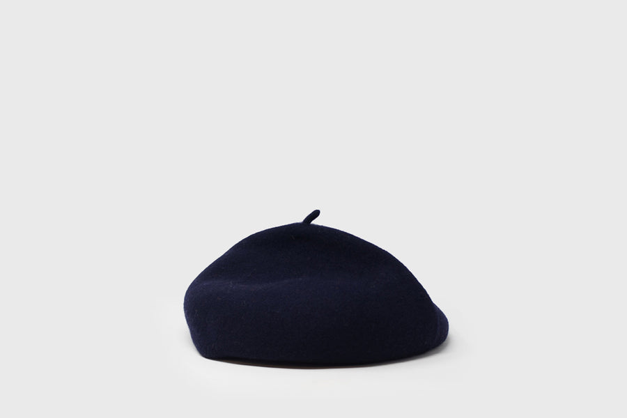 Roll Up Wool Béret Hats, Scarves & Gloves [Accessories] Kopka Accessories Navy   Deadstock General Store, Manchester