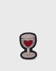 Macon & Lesquoy - Glass of Heart Brooch - BindleStore.