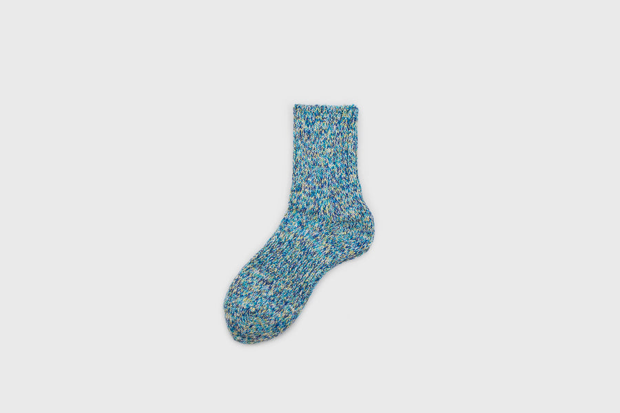 6-Colour Twister Socks [Blue] Socks & Slippers [Accessories] Mauna Kea    Deadstock General Store, Manchester