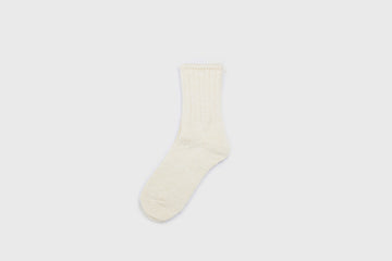 Cotton Hemp Socks [Ecru] Socks & Slippers [Accessories] Mauna Kea    Deadstock General Store, Manchester