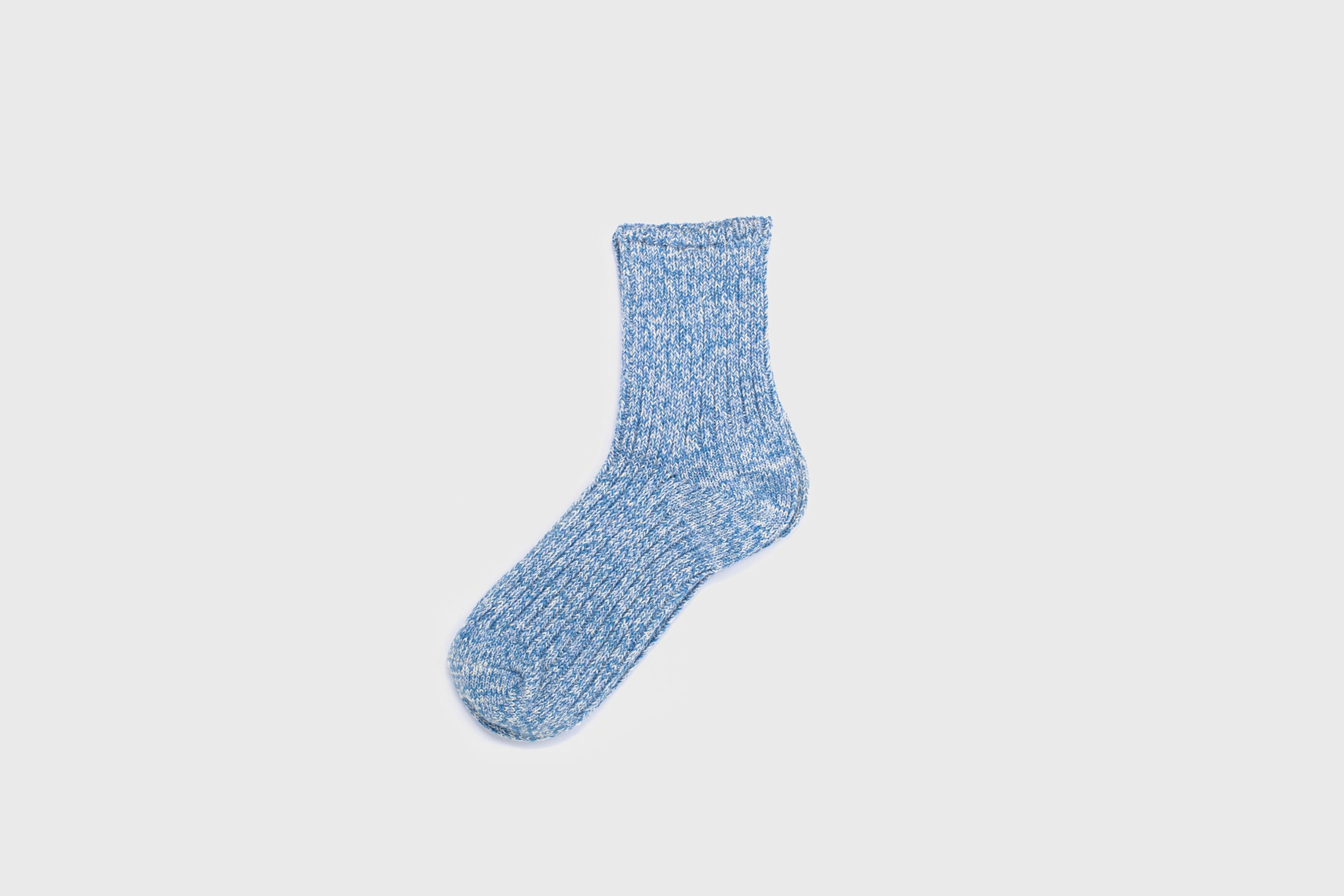 Japanese Pastel Rib Socks – Blue