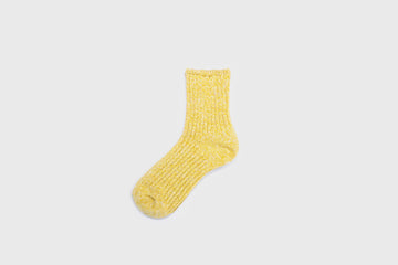 Pastel Rib Socks [Yellow] Socks & Slippers [Accessories] Mauna Kea    Deadstock General Store, Manchester