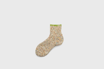 Ripple Top Ankle Socks [Green] Socks & Slippers [Accessories] Mauna Kea    Deadstock General Store, Manchester