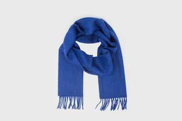 Merino Lambswool Scarf [Indigo] Hats, Scarves & Gloves [Accessories] Abraham Moon    Deadstock General Store, Manchester