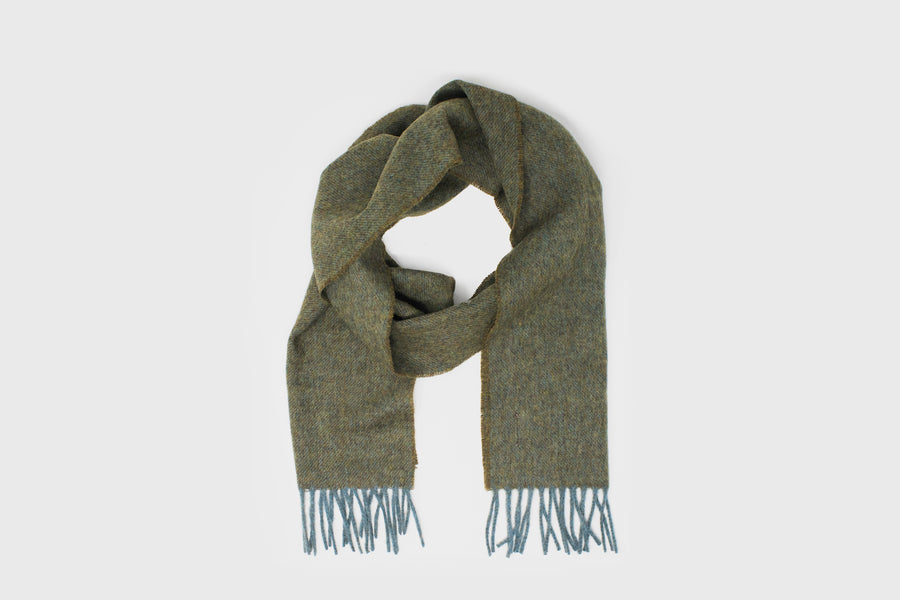 Merino Lambswool Scarf [Khaki] Hats, Scarves & Gloves [Accessories] Abraham Moon    Deadstock General Store, Manchester