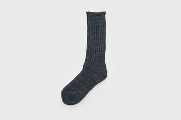 Recycled Cotton Speck Dye Socks [Charcoal]