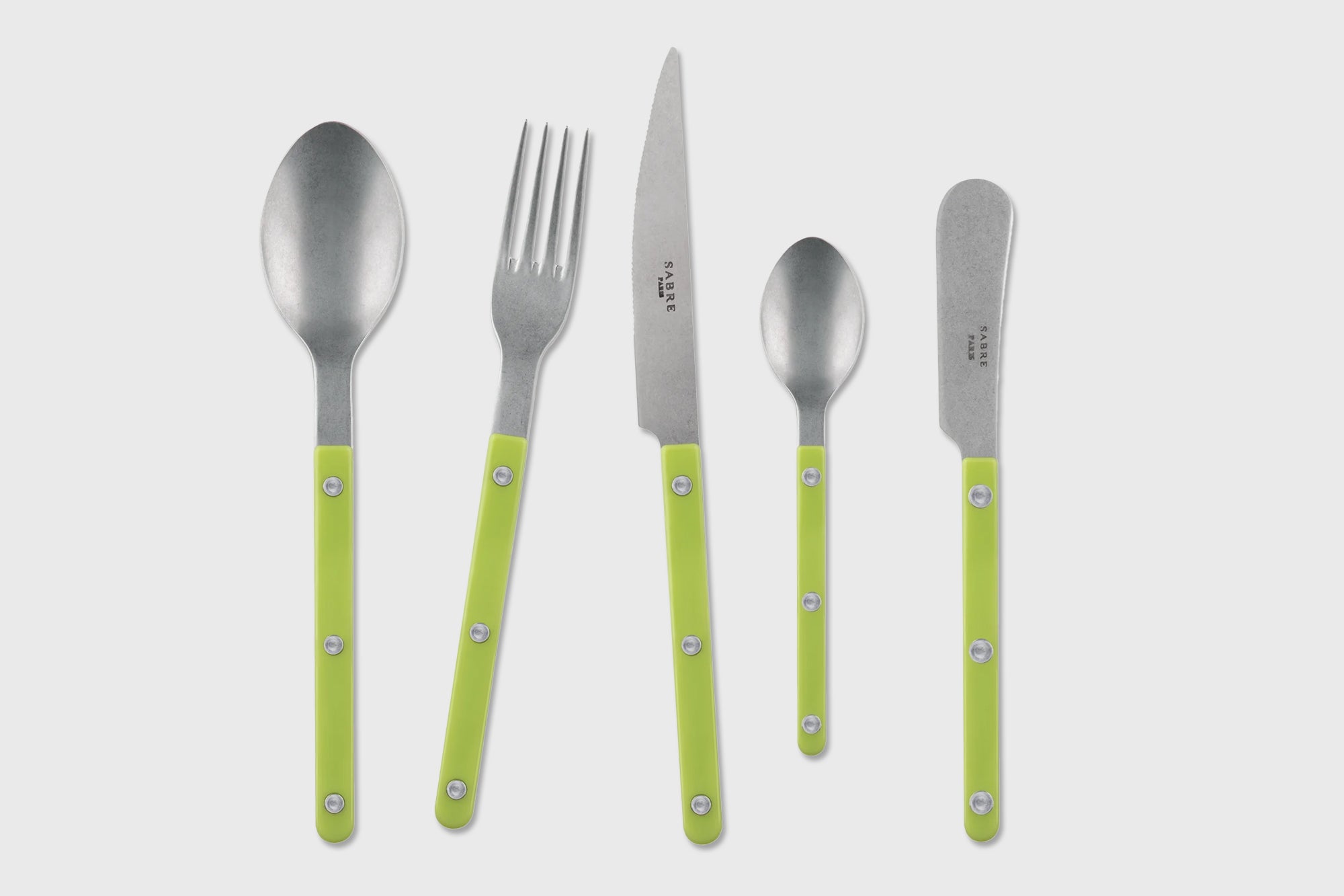Sabre Paris - Bistrot Vintage Cutlery Lime - BindleStore.
