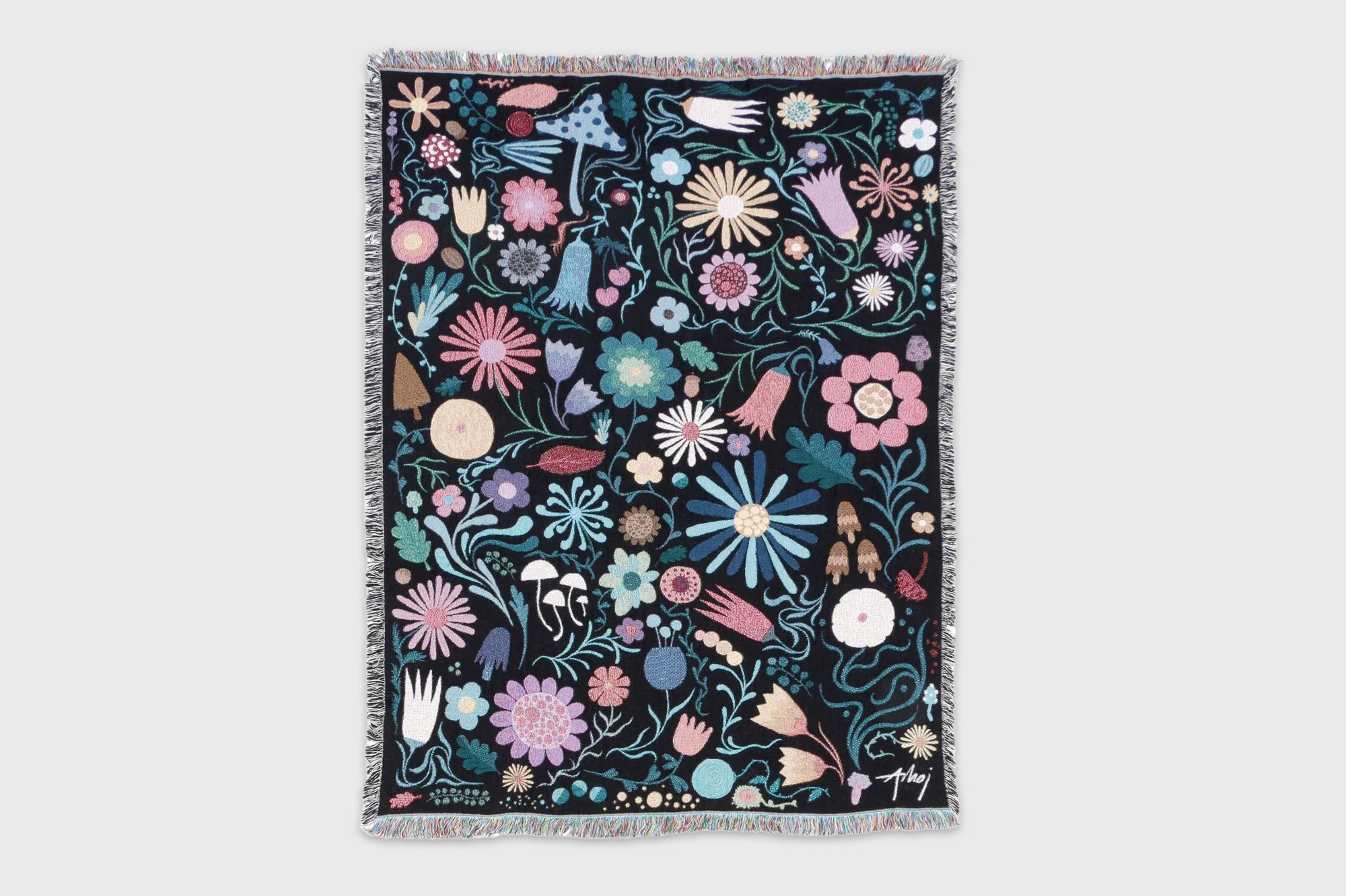 Night Forest Throw Blanket