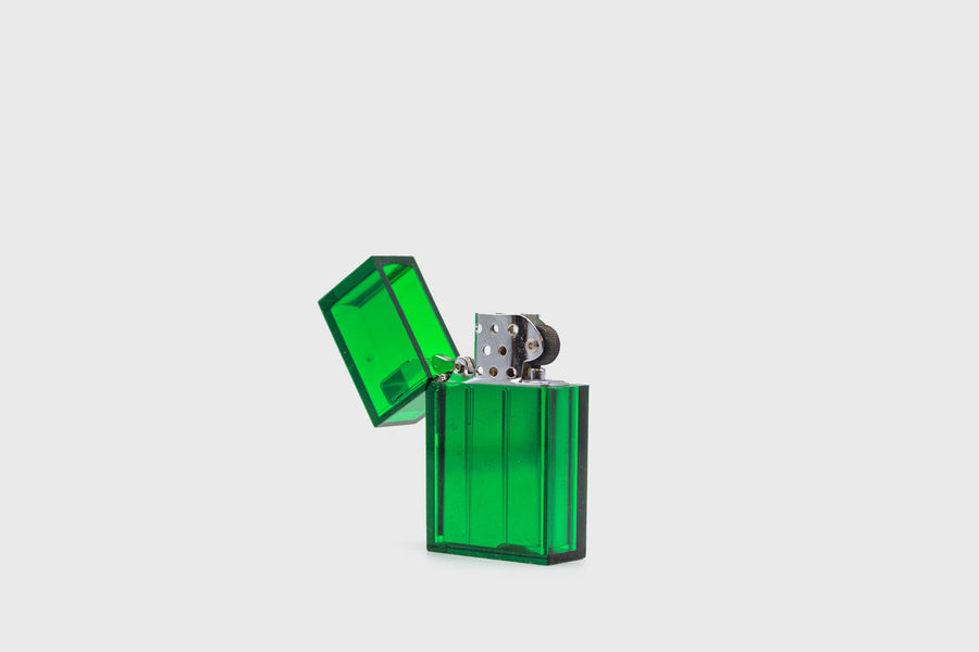 Hard-Edge Petrol Lighter [Clear Green] Everyday Carry [Accessories] Tsubota Pearl    Deadstock General Store, Manchester