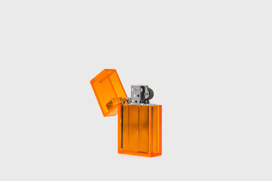 Hard-Edge Petrol Lighter [Clear Orange] Everyday Carry [Accessories] Tsubota Pearl    Deadstock General Store, Manchester