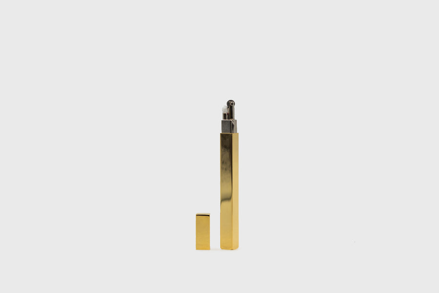 QUEUE Metal Lighter [Gold] Everyday Carry [Accessories] Tsubota Pearl    Deadstock General Store, Manchester