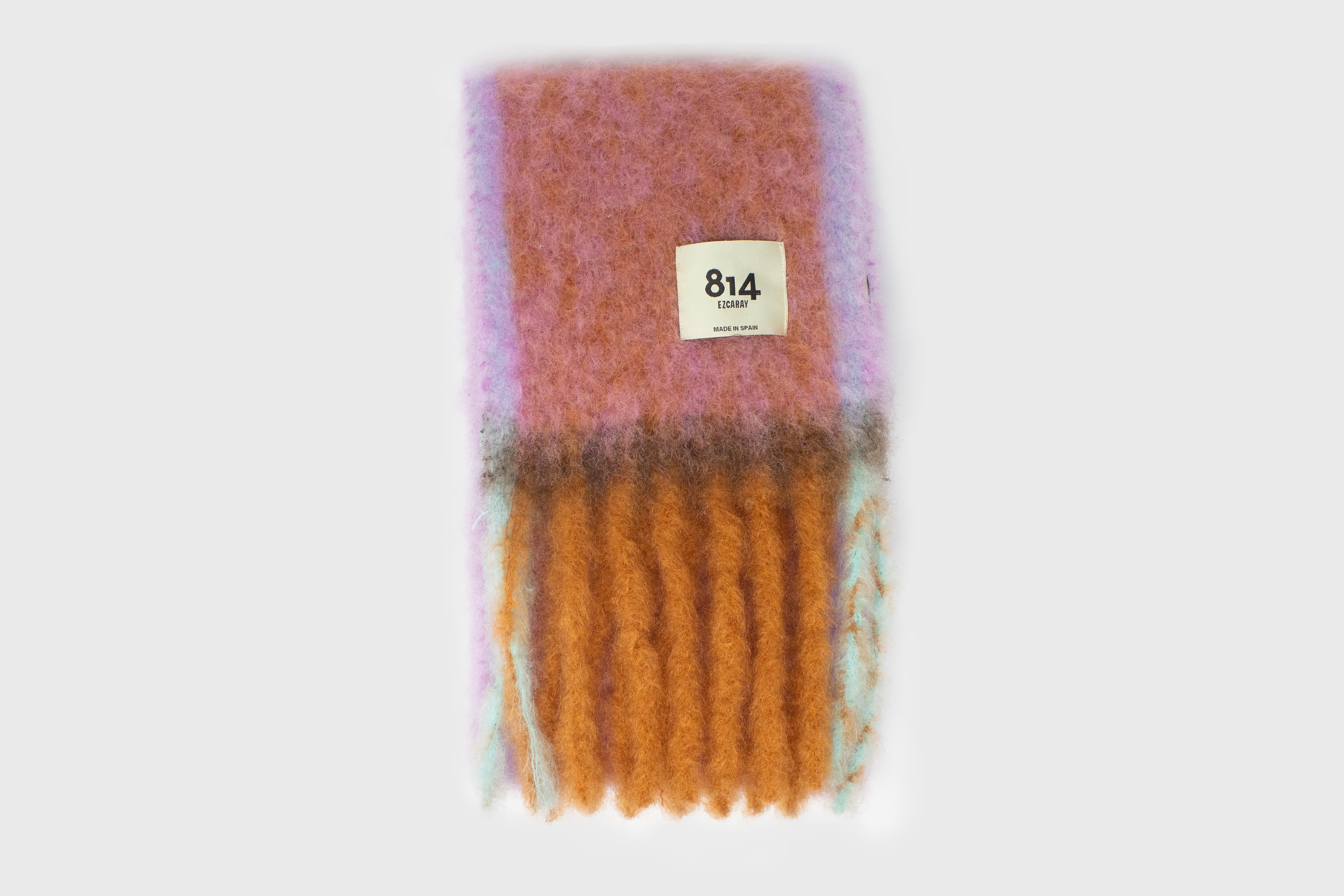 Mohair Twist Frame Scarf [Orange]