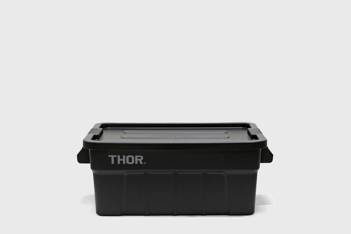 Large Tote with Lid 53L [Black]