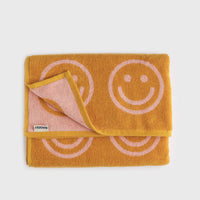 Bath Towel [Marigold Peach Happy] Bathroom Accessories [Beauty & Grooming] BAGGU    Deadstock General Store, Manchester