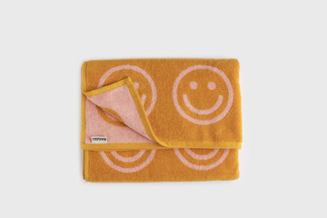 Bath Towel [Marigold Peach Happy] Bathroom Accessories [Beauty & Grooming] BAGGU    Deadstock General Store, Manchester