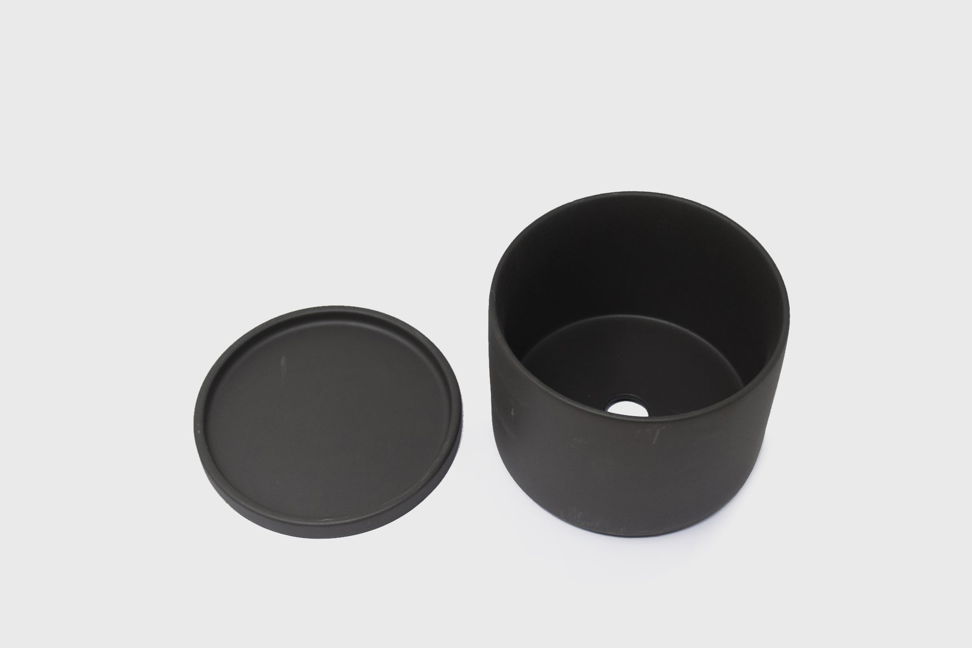 kinto plant pot 191 191 Plant Pot [135mm] Dark Grey