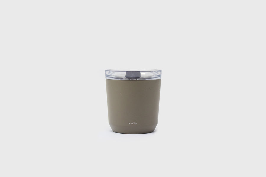 To Go Tumbler [240ml, with plug] Drinks Carriers [Accessories] KINTO Khaki   Deadstock General Store, Manchester