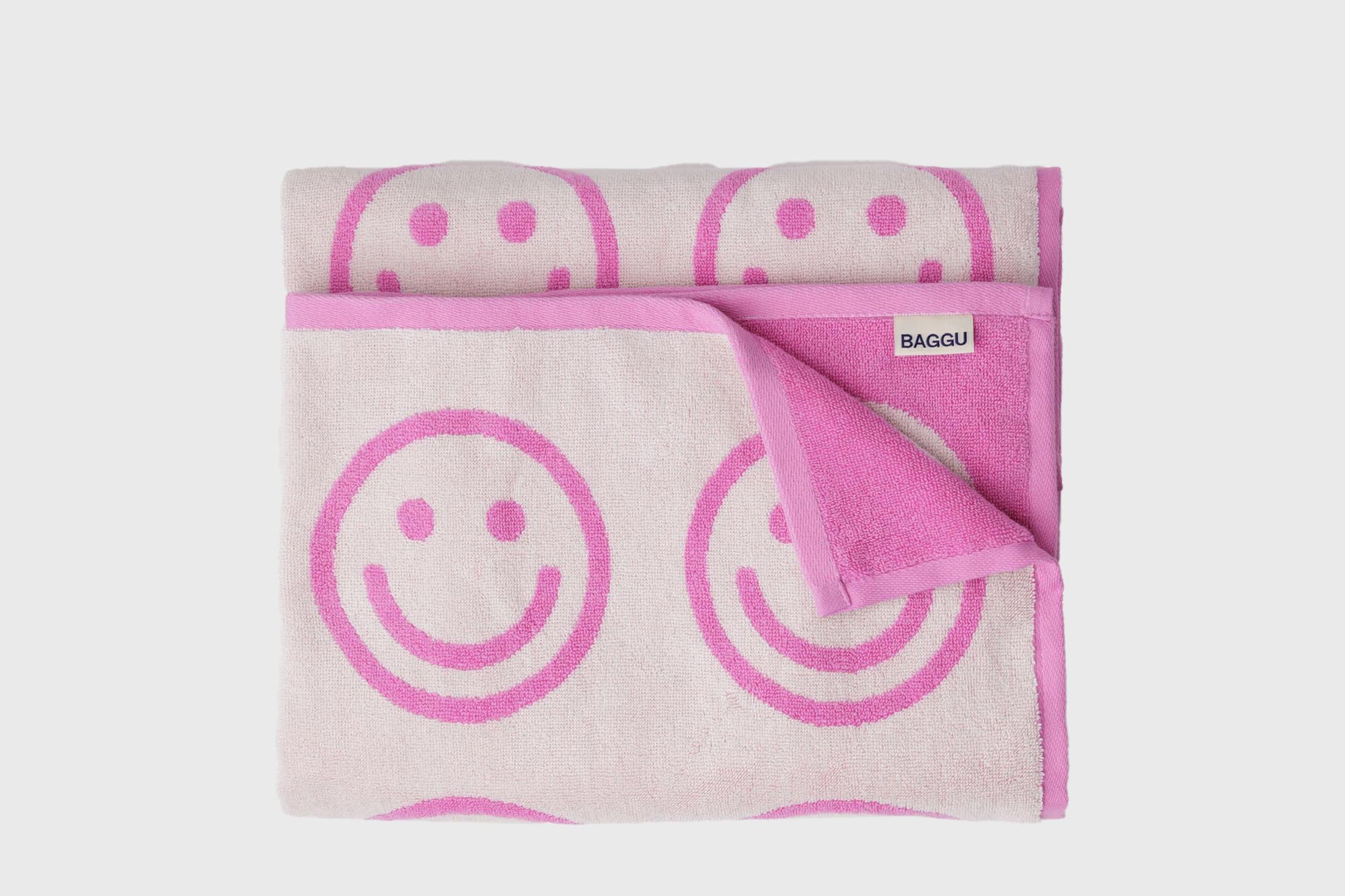 BAGGU - Bath Towel [Happy Pink] - BindleStore.
