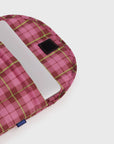 13/14 Puffy Laptop Sleeve [Azalea Pink Tartan]