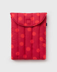 13/14 Puffy Laptop Sleeve [Red Polka Dot]