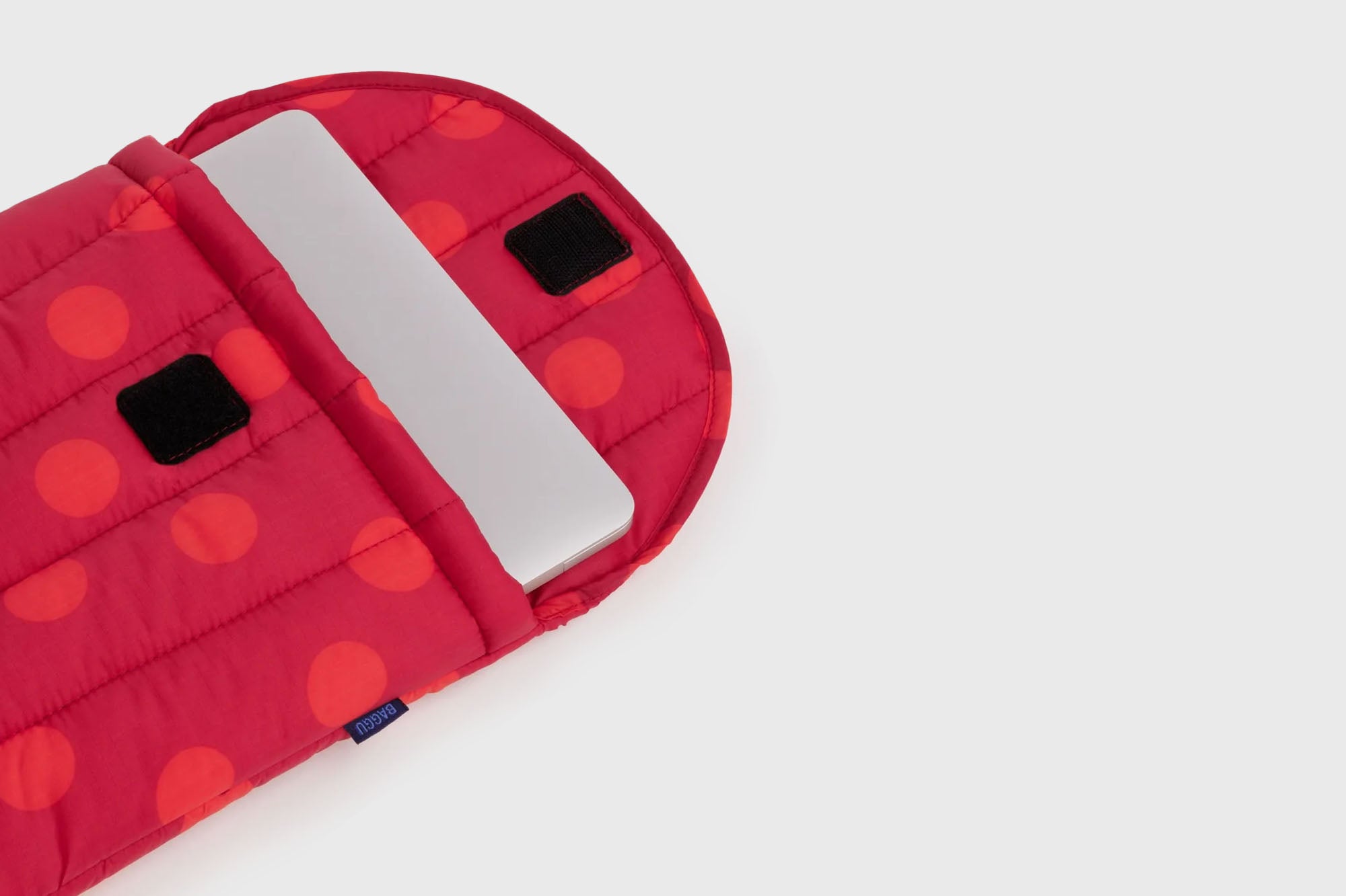 13/14 Puffy Laptop Sleeve [Red Polka Dot]