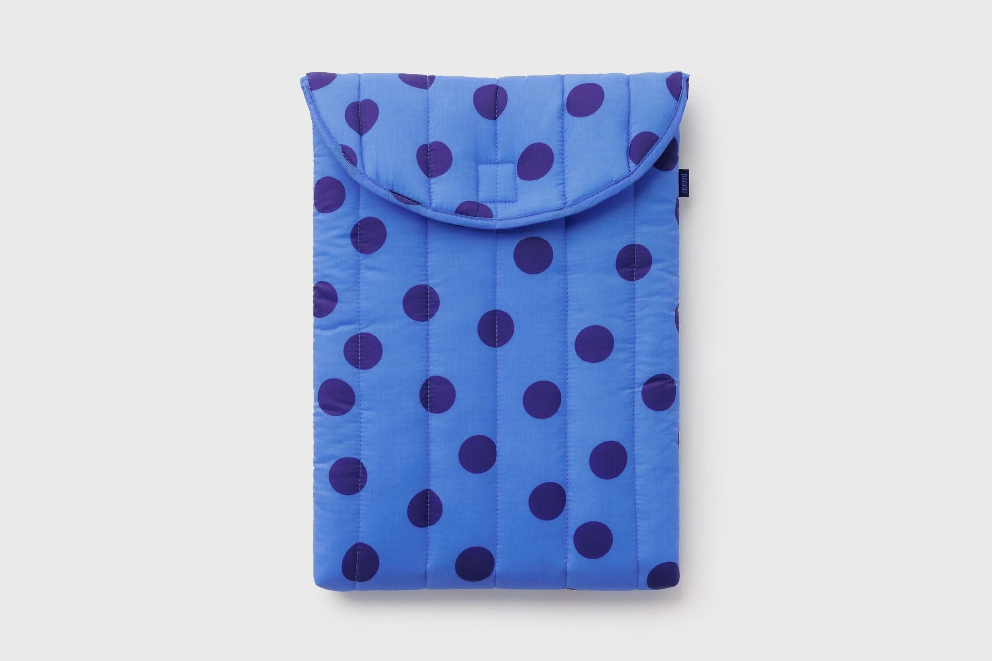 16" Puffy Laptop Sleeve [Blue Polka Dot]