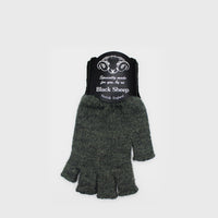 Fingerless Wool Gloves Hats, Scarves & Gloves [Accessories] Black Sheep Moss Green   Deadstock General Store, Manchester
