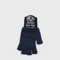 Fingerless Wool Gloves Hats, Scarves & Gloves [Accessories] Black Sheep Navy Blue   Deadstock General Store, Manchester