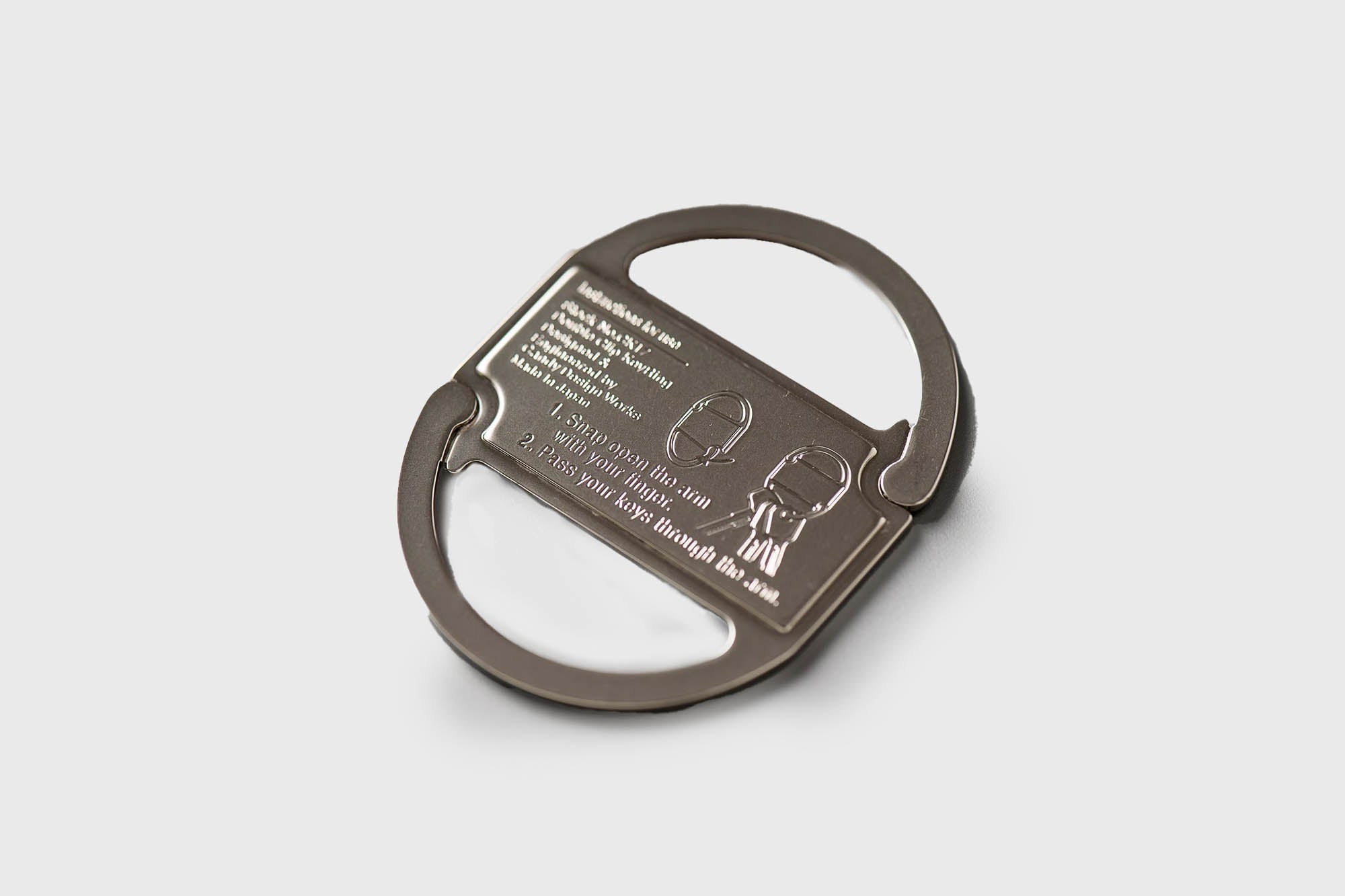 CANDY DESIGN &amp; WORKS - Oregon Black / Nickel Key Ring - BindleStore.