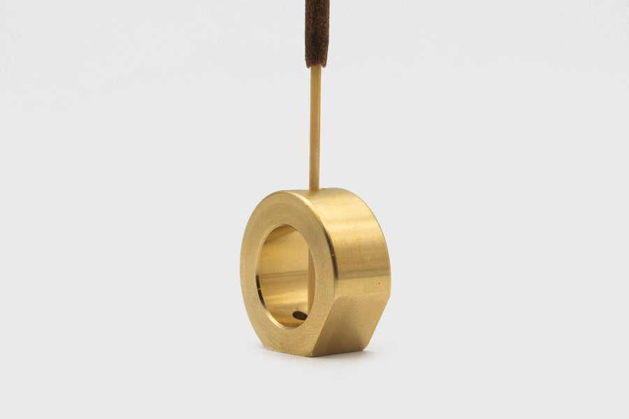Brass 'Smoke Ring' Incense Holder Desk Ornaments [Office & Stationery] CANDY DESIGN & WORKS    Deadstock General Store, Manchester