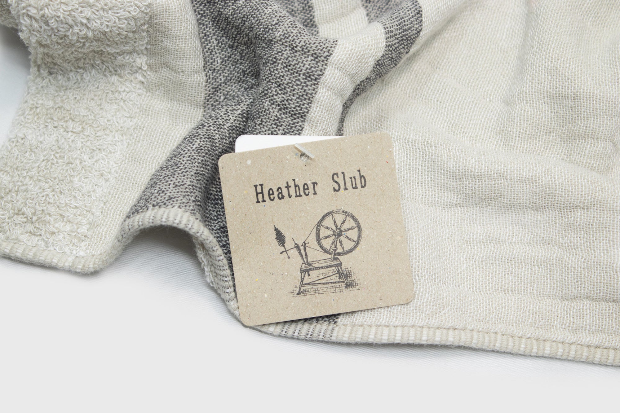 Heather Slub Gauze Pile Imabari Towel [Grey]