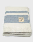 Heather Slub Gauze Pile Imabari Towel [Blue]