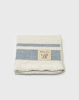 Heather Slub Gauze Pile Imabari Towel [Blue]