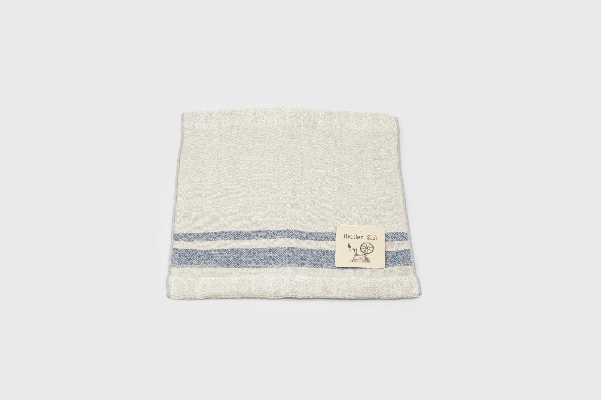 Heather Slub Gauze Pile Imabari Towel [Blue]