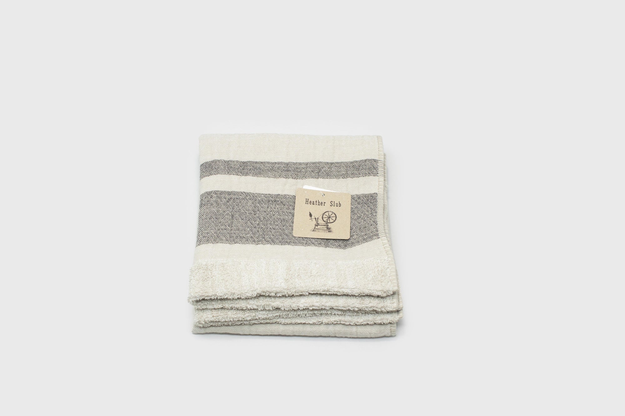 Heather Slub Gauze Pile Imabari Towel [Grey]