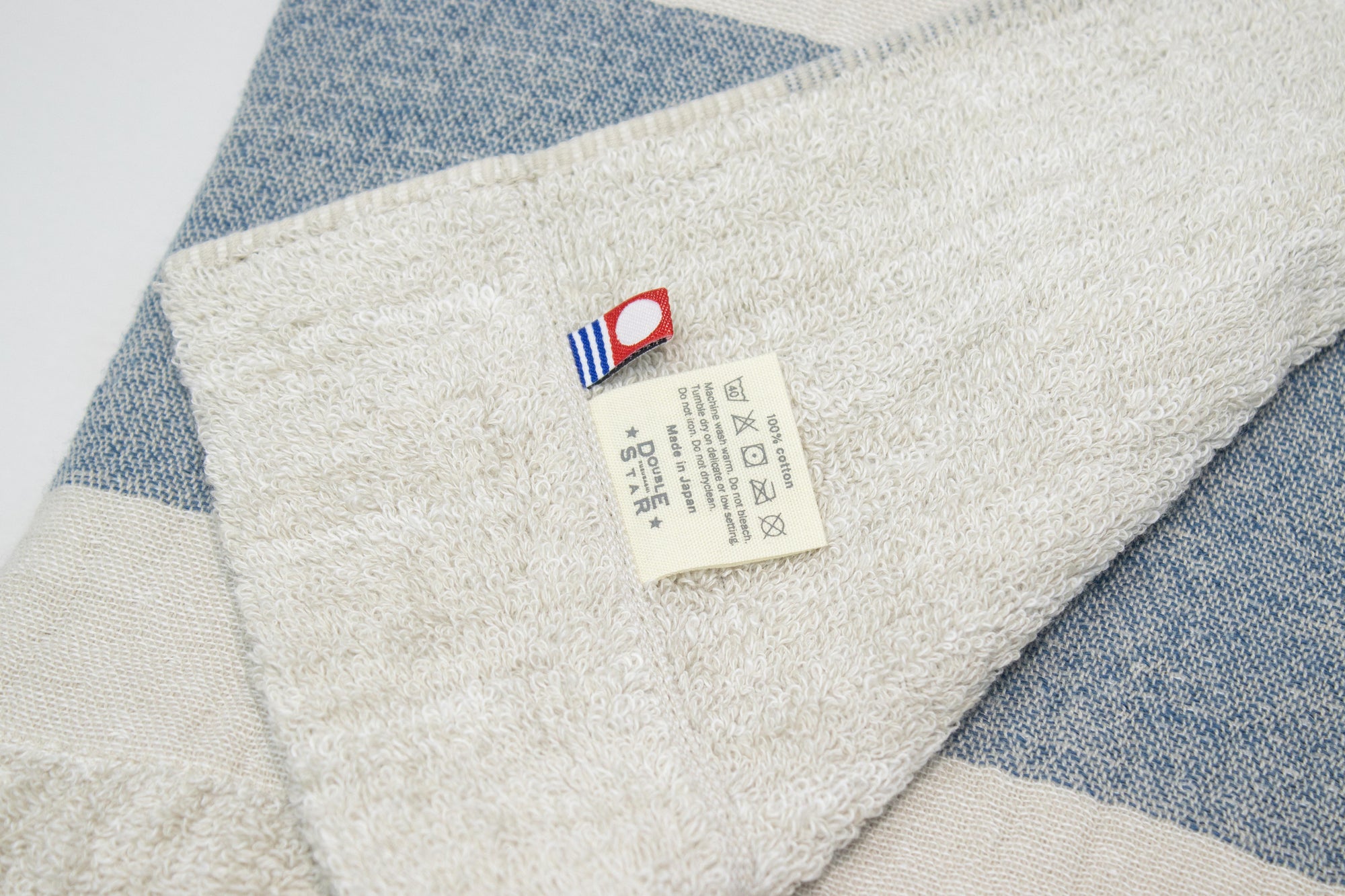 Heather Slub Gauze Pile Imabari Towel [Blue]