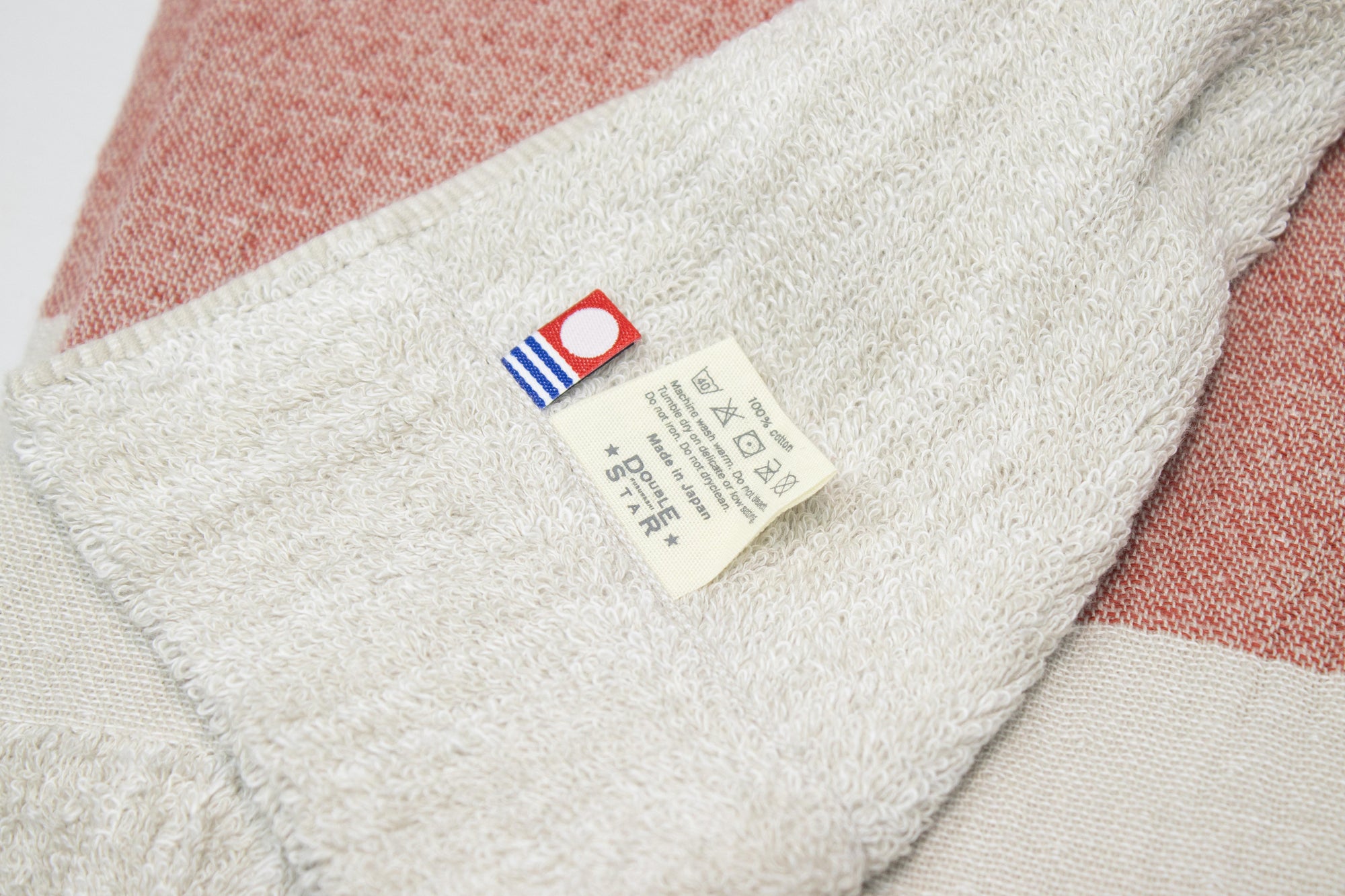 Heather Slub Gauze Pile Imabari Towel [Red]