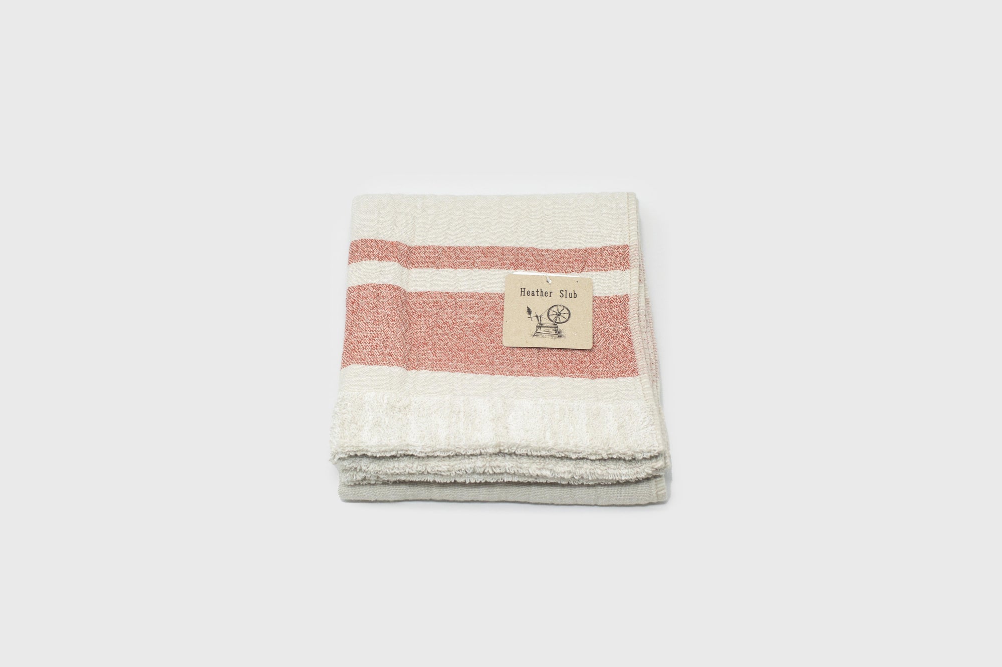 Heather Slub Gauze Pile Imabari Towel [Red]