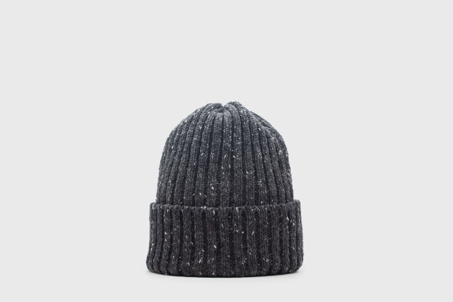 Merino Wool Watch Cap [Charcoal Mix] Hats, Scarves & Gloves [Accessories] Highland 2000    Deadstock General Store, Manchester