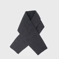 Lambswool Sweater Scarf [Charcoal]