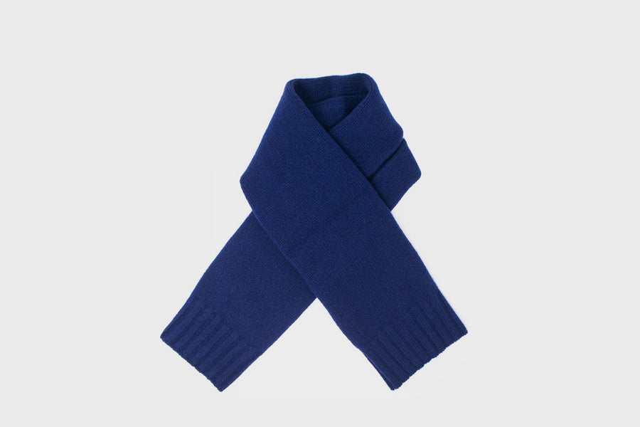 Lambswool Sweater Scarf [Navy]