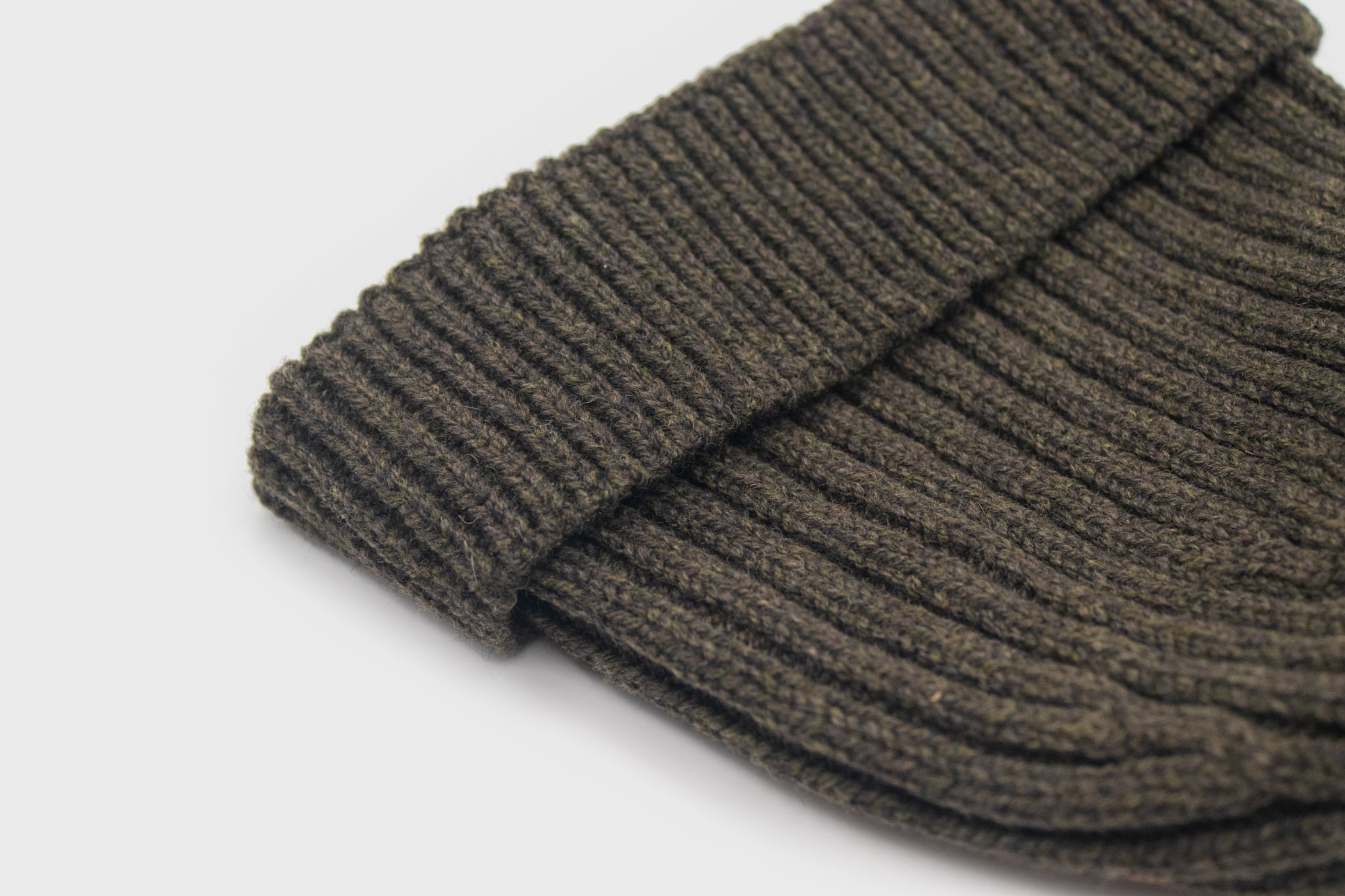 Lambswool Watch Cap [Khaki] Hats, Scarves & Gloves [Accessories] Highland 2000    Deadstock General Store, Manchester